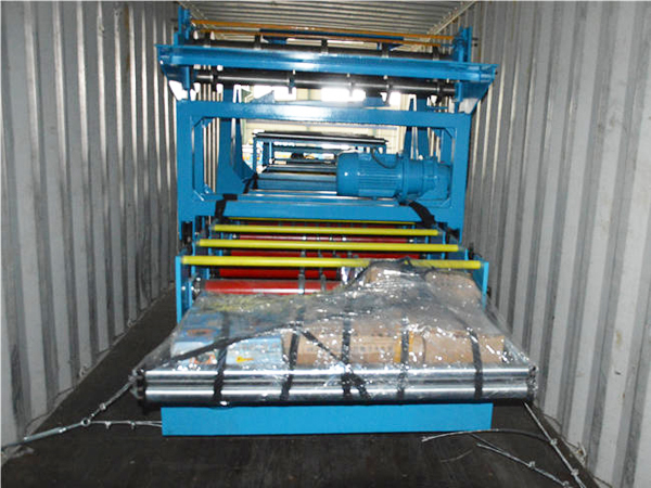 Corrugated machine and Ridge cap machine ship to Ghana